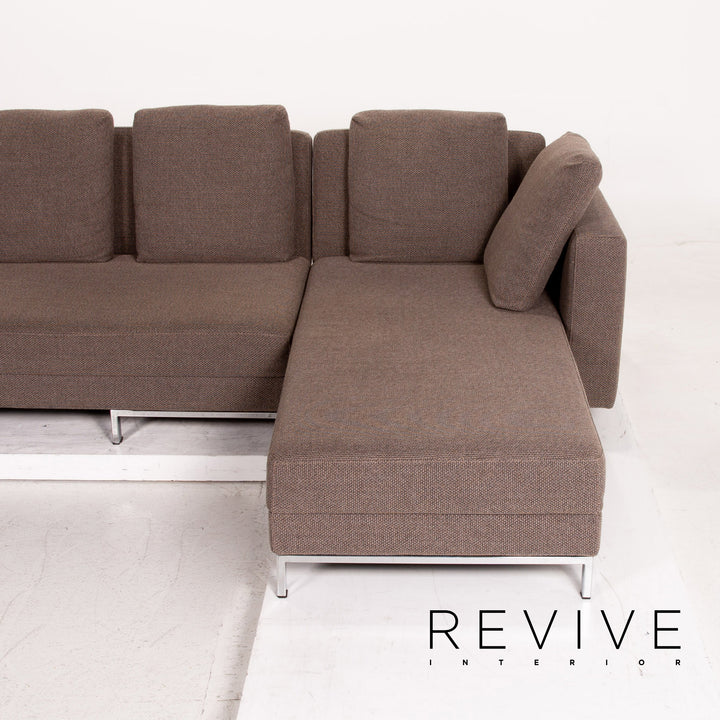 Brühl Collection Four Two Stoff Ecksofa Braun Funktion Schlafsofa Couch Schlaffunktion