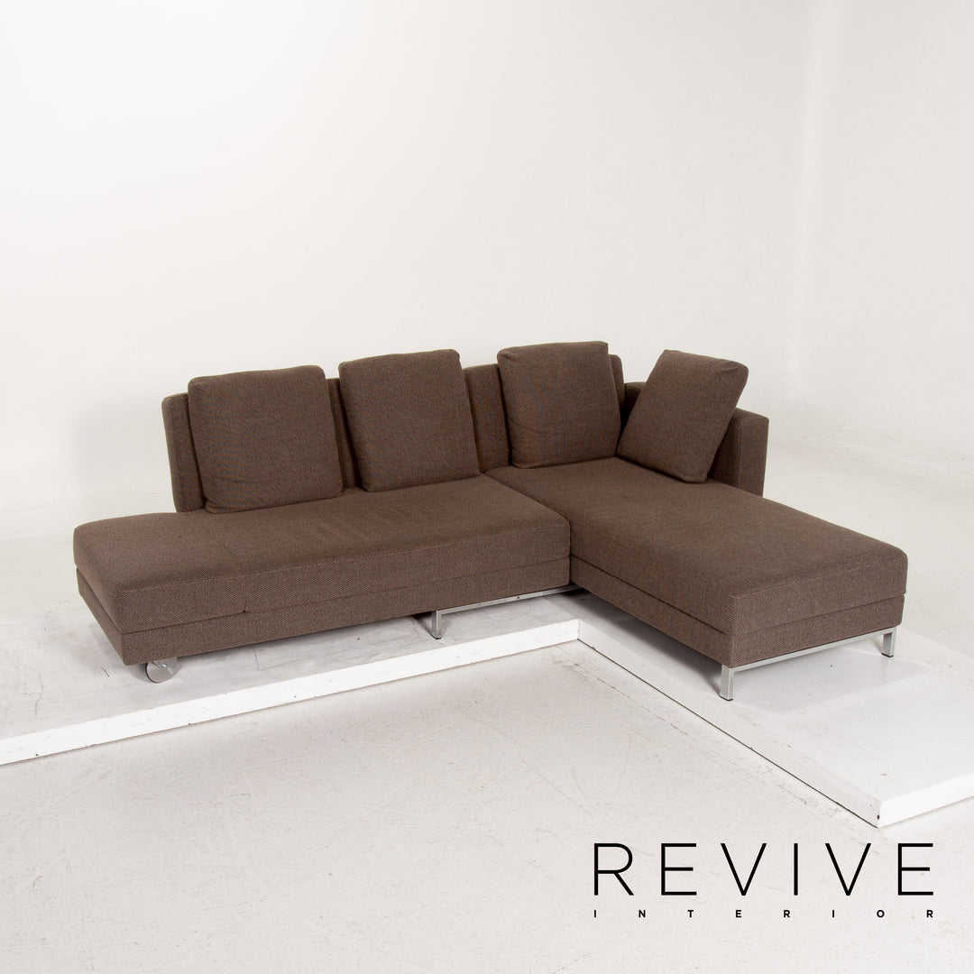 Brühl Collection Four Two Stoff Ecksofa Braun Funktion Schlafsofa Couch Schlaffunktion