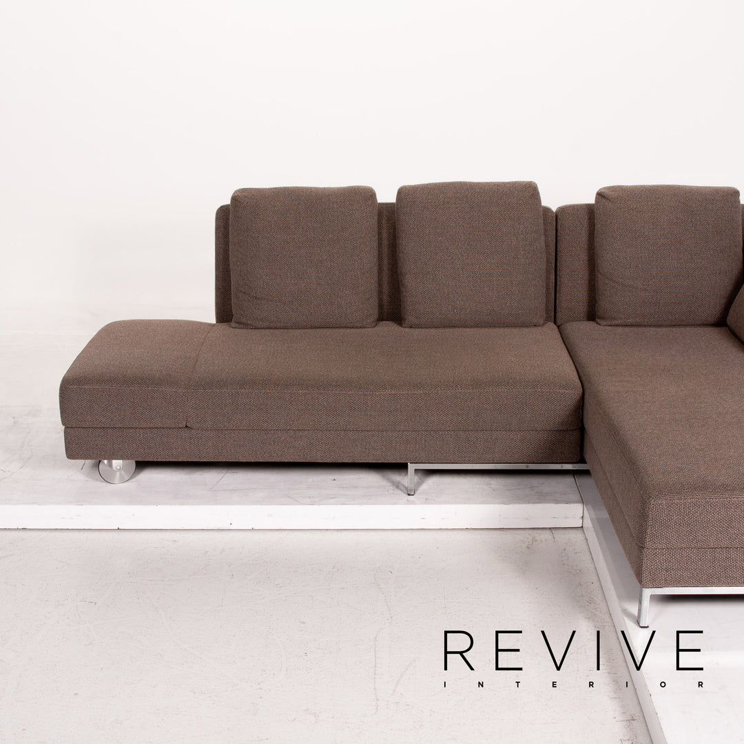 Brühl Collection Four Two Stoff Ecksofa Braun Funktion Schlafsofa Couch Schlaffunktion