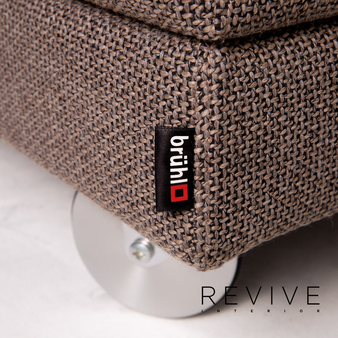 Brühl Collection Four Two Stoff Ecksofa Braun Funktion Schlafsofa Couch Schlaffunktion