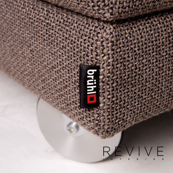 Brühl Collection Four Two Stoff Ecksofa Braun Funktion Schlafsofa Couch Schlaffunktion
