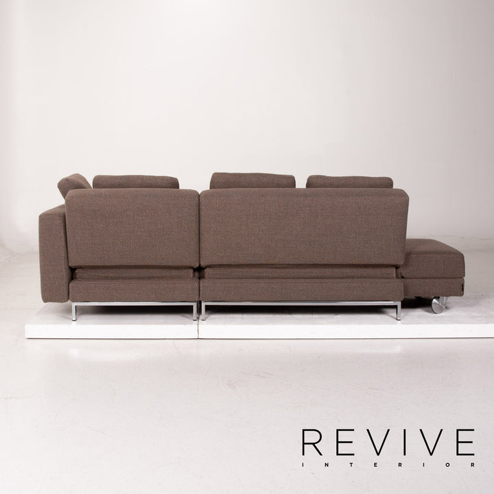 Brühl Collection Four Two Stoff Ecksofa Braun Funktion Schlafsofa Couch Schlaffunktion
