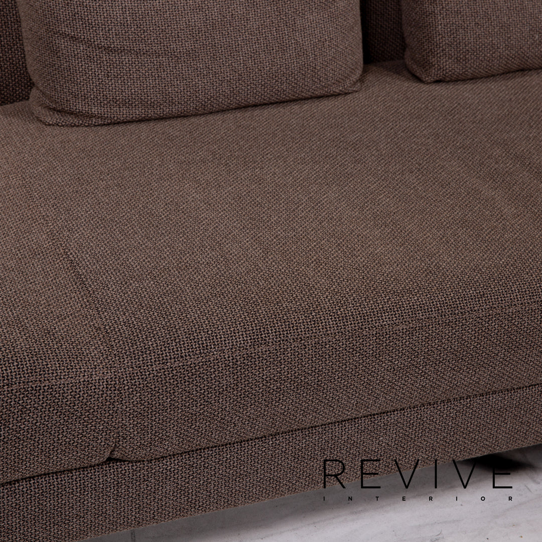Brühl Collection Four Two Stoff Ecksofa Braun Funktion Schlafsofa Couch Schlaffunktion
