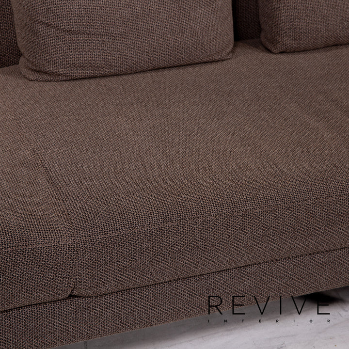 Brühl Collection Four Two Stoff Ecksofa Braun Funktion Schlafsofa Couch Schlaffunktion