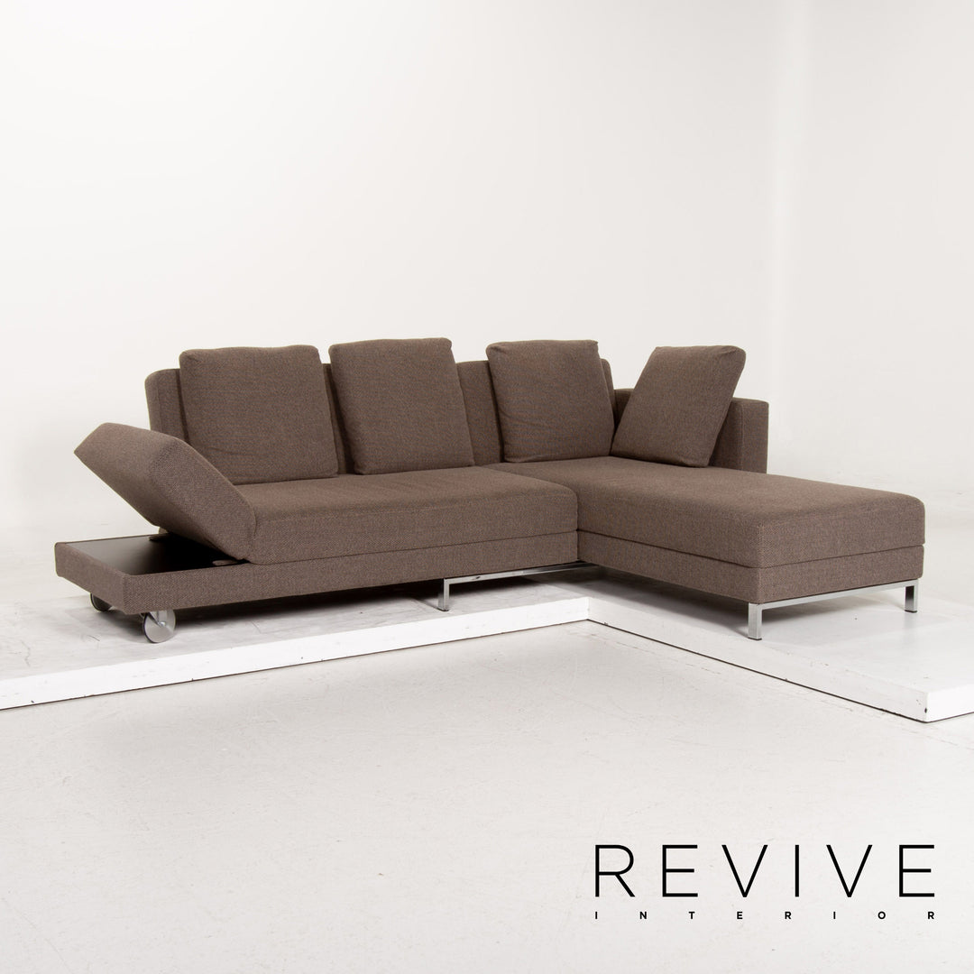 Brühl Collection Four Two Stoff Ecksofa Braun Funktion Schlafsofa Couch Schlaffunktion
