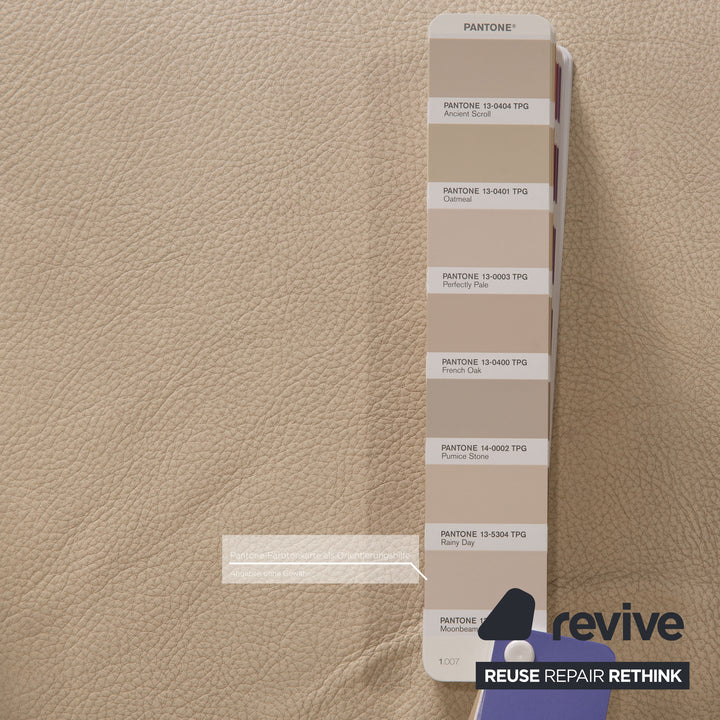 Brühl Dave Relax Leder Sessel Garnitur Creme Beige Funktion