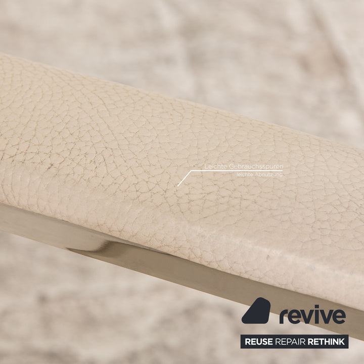 Brühl Dave Relax Leder Sessel Garnitur Creme Beige Funktion