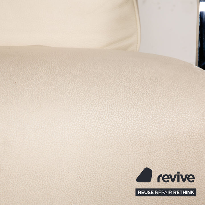 Brühl Dave Relax Sessel Leder Creme Beige Funktion