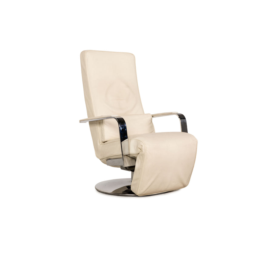 Brühl Dave Relax Sessel Leder Creme Beige Funktion