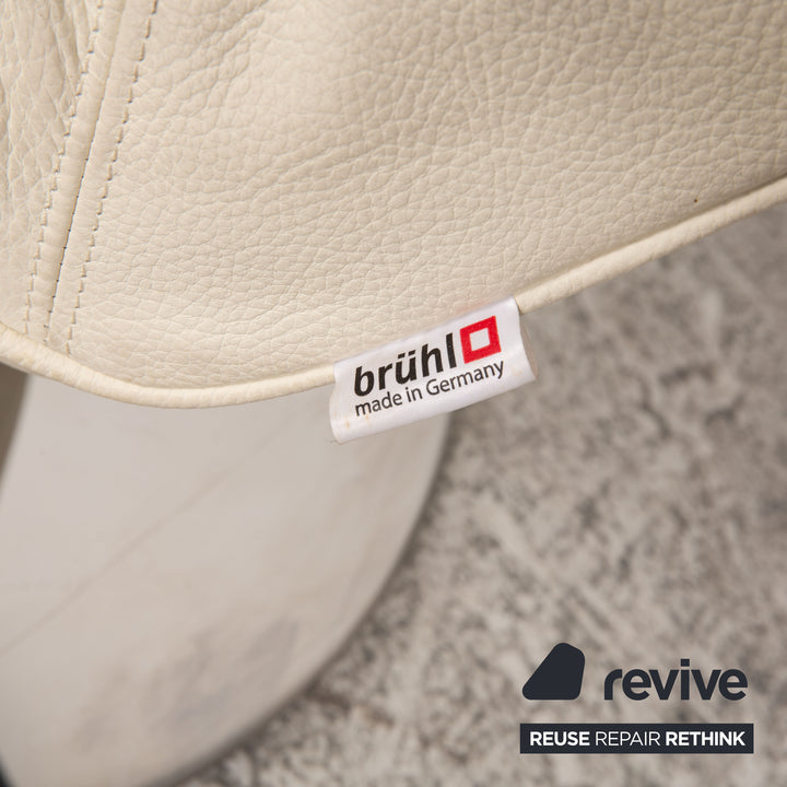 Brühl Dave Relax Sessel Leder Creme Beige Funktion