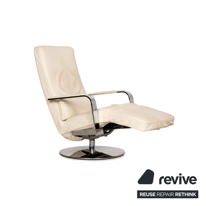 Brühl Dave Relax Sessel Leder Creme Beige Funktion