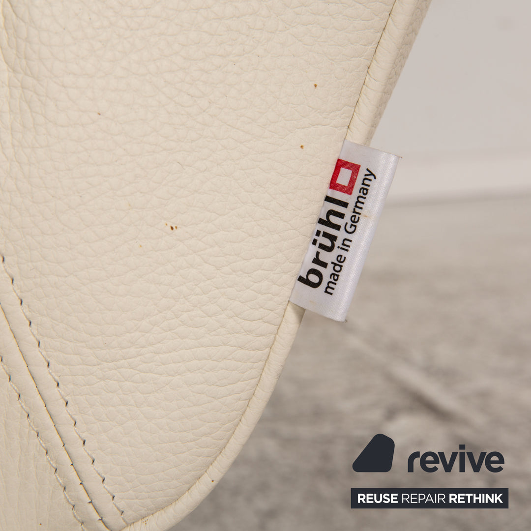 Brühl Dave Relax Sessel Leder Creme Beige Funktion