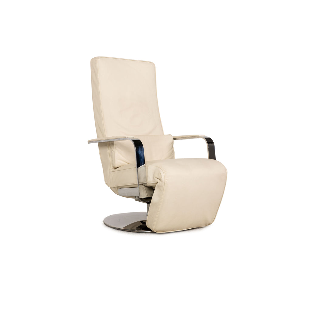 Brühl Dave Relax Sessel Leder Creme Beige Funktion