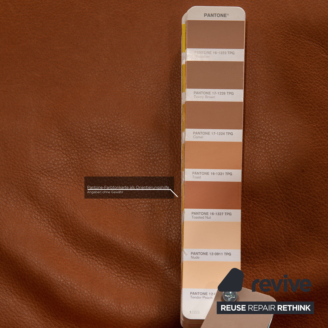 Brühl Deep Space Leder Sessel Cognac Funktion Relaxfunktion