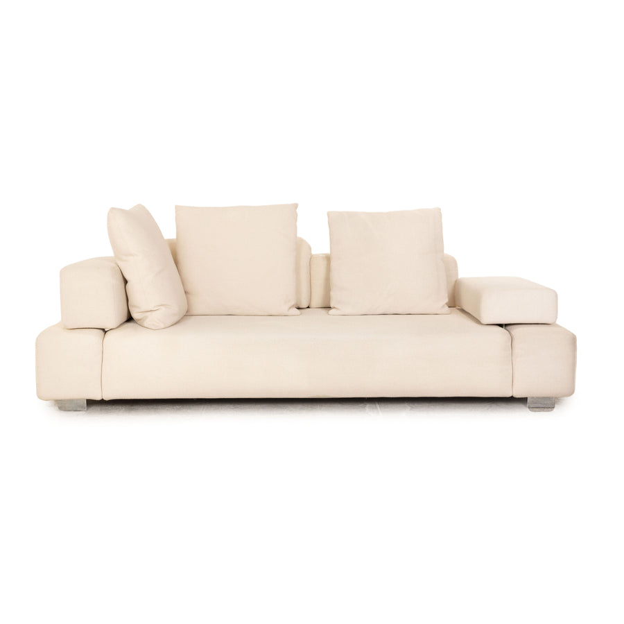 Brühl Fields Stoff Dreisitzer Creme Sofa Couch Funktion