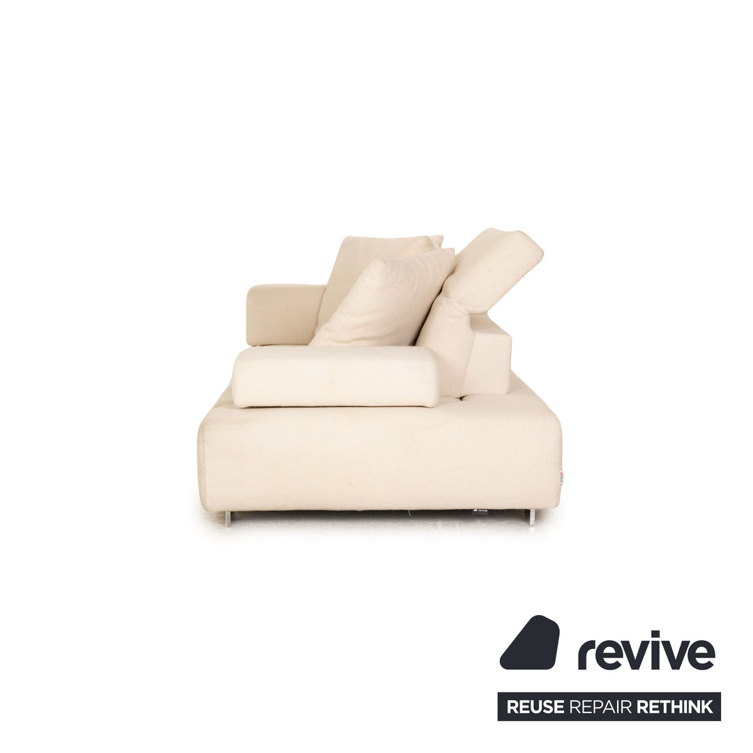 Brühl Fields Stoff Dreisitzer Creme Sofa Couch Funktion