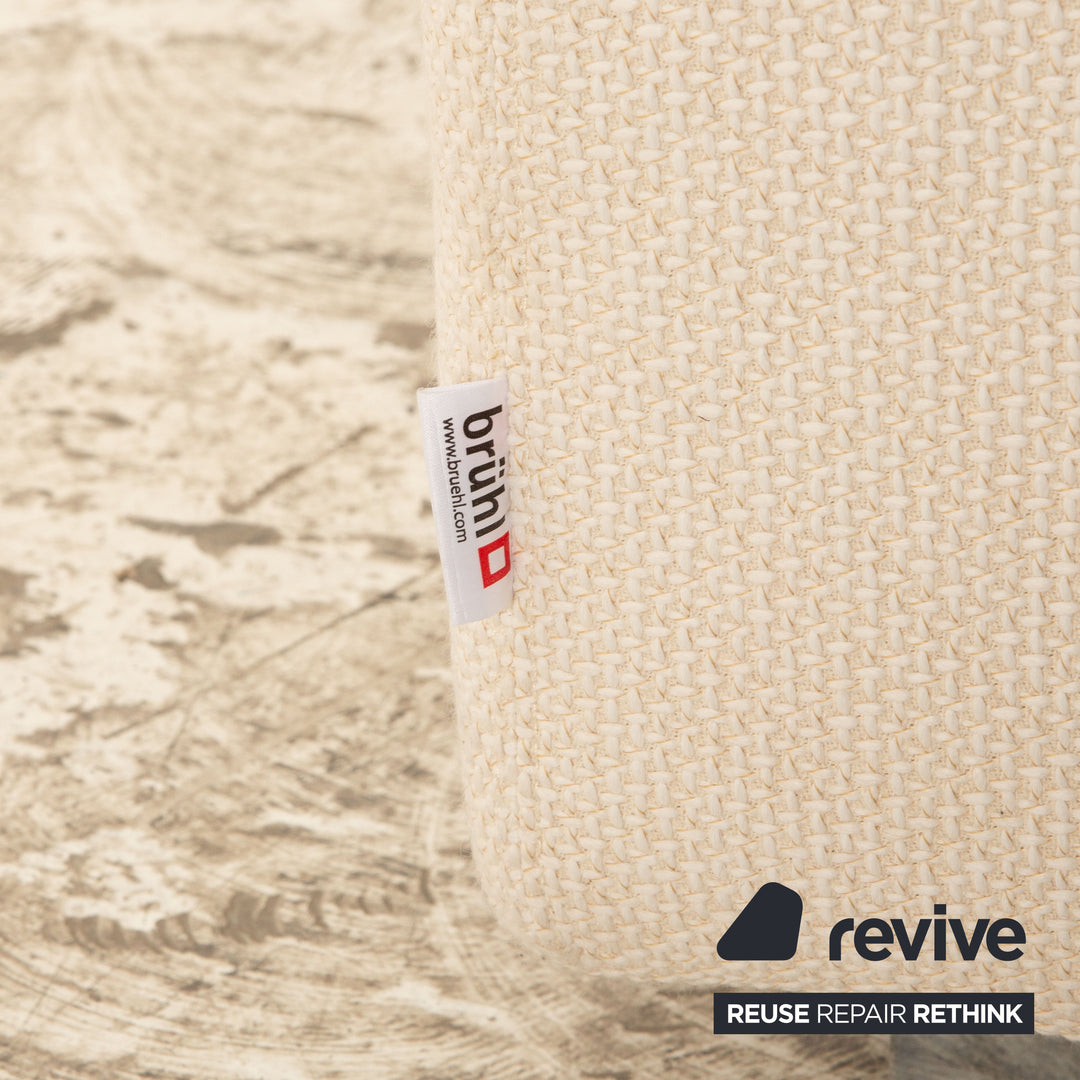 Brühl Fields Stoff Dreisitzer Creme Sofa Couch Funktion