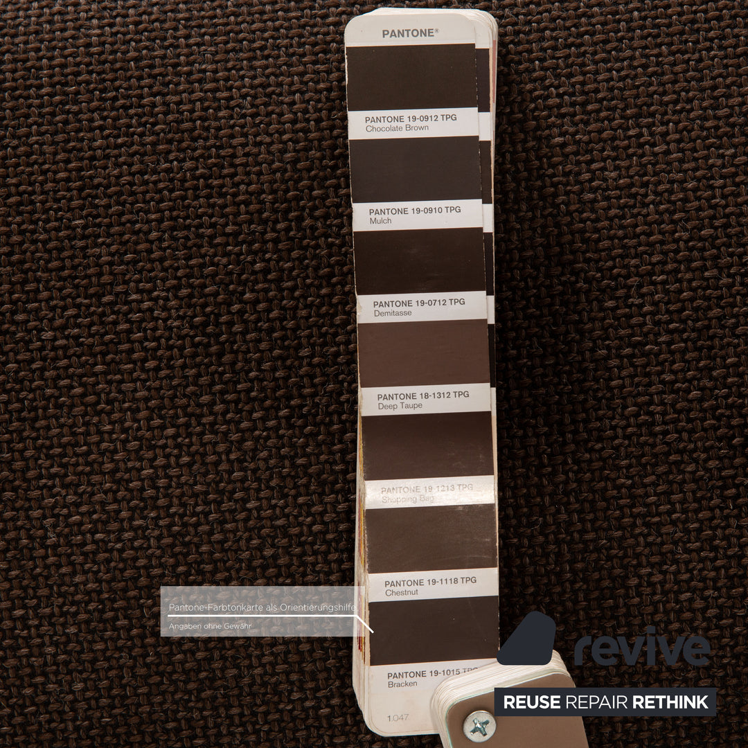 Brühl Fields Stoff Ecksofa Braun Dunkelbraun Sofa Couch Funktion Recamiere links