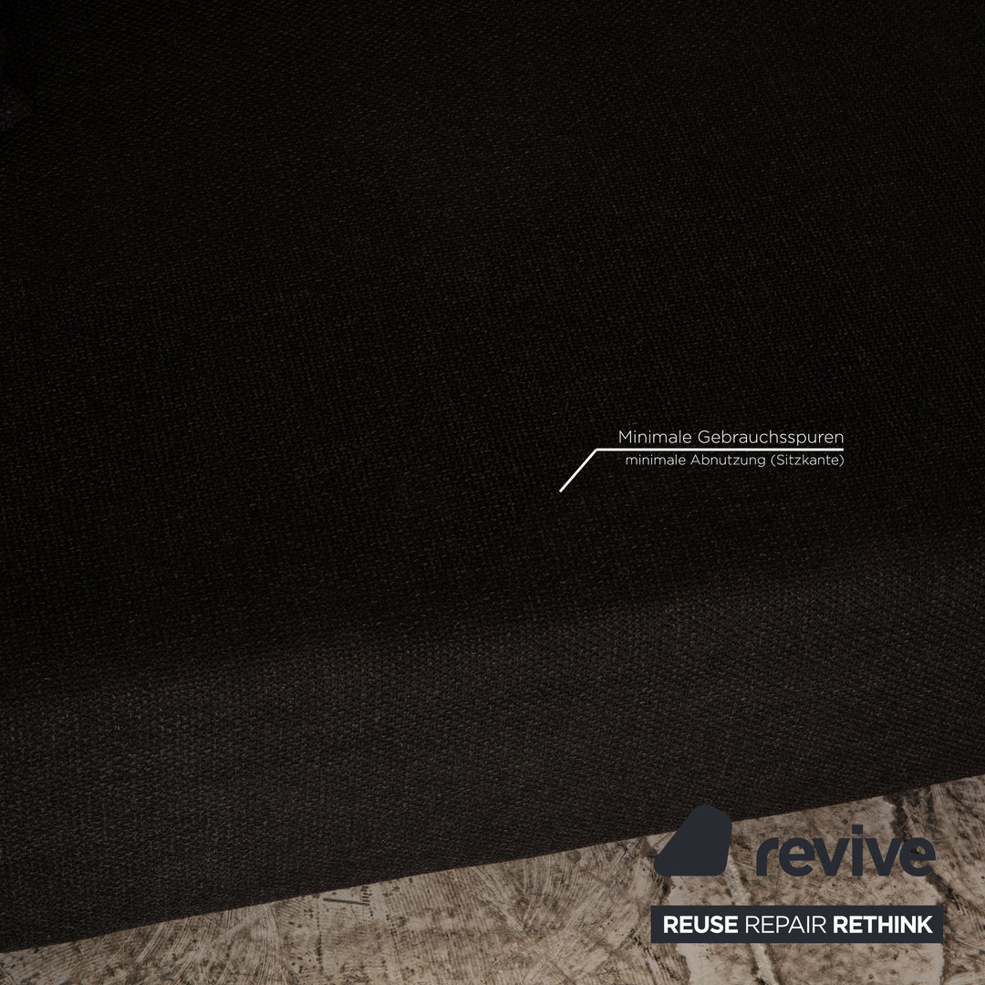 Brühl Fields Stoff Ecksofa Grau Dunkelgrau Sofa Couch manuelle Funktion Recamiere rechts