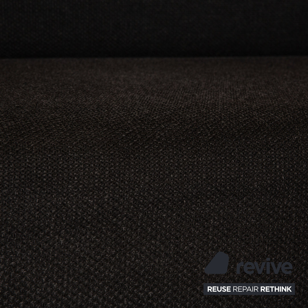 Brühl Fields Stoff Ecksofa Grau Dunkelgrau Sofa Couch manuelle Funktion Recamiere rechts