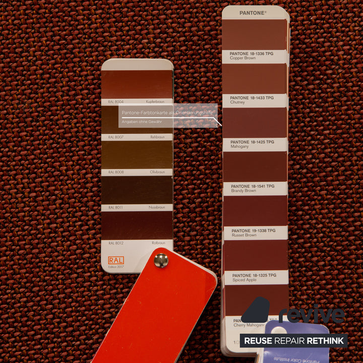 Brühl Fields Stoff Ecksofa Rostbraun Rot Sofa Couch Modular Recamiere links