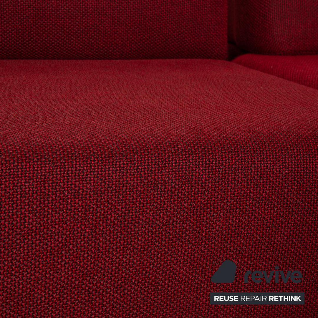 Brühl Fields Stoff Ecksofa Rot Recamiere Rechts