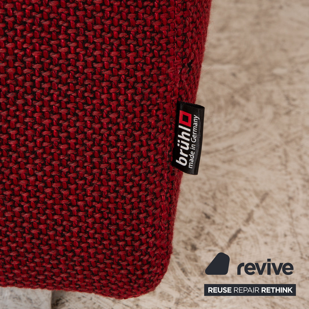 Brühl Fields Stoff Ecksofa Rot Recamiere Rechts