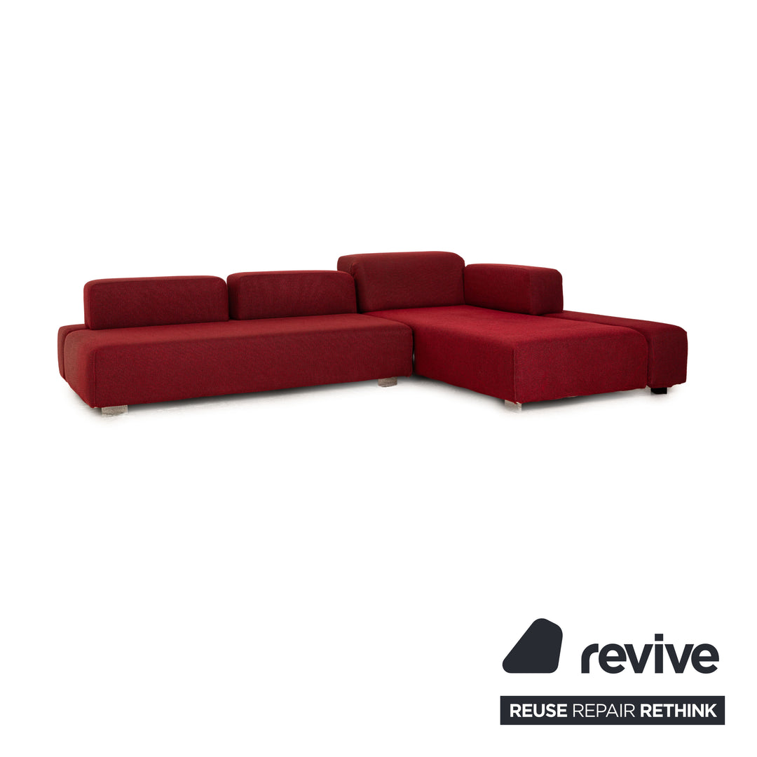 Brühl Fields Stoff Ecksofa Rot Recamiere Rechts