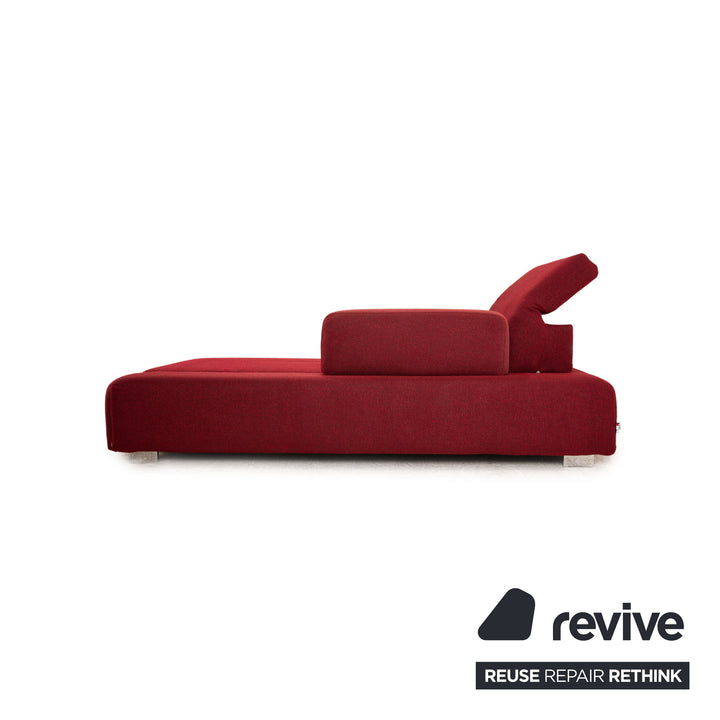 Brühl Fields Stoff Ecksofa Rot Recamiere Rechts