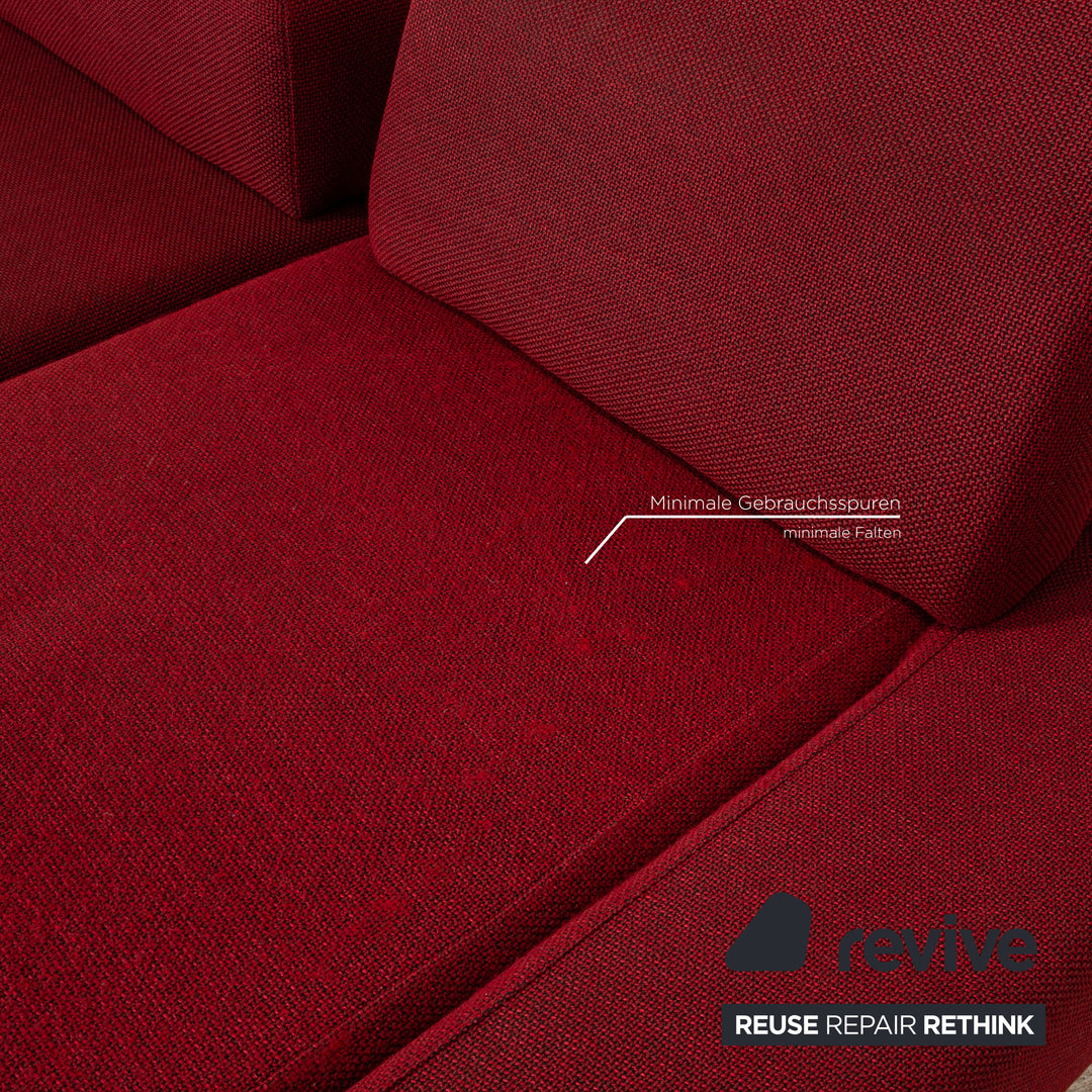 Brühl Fields Stoff Ecksofa Rot Recamiere Rechts