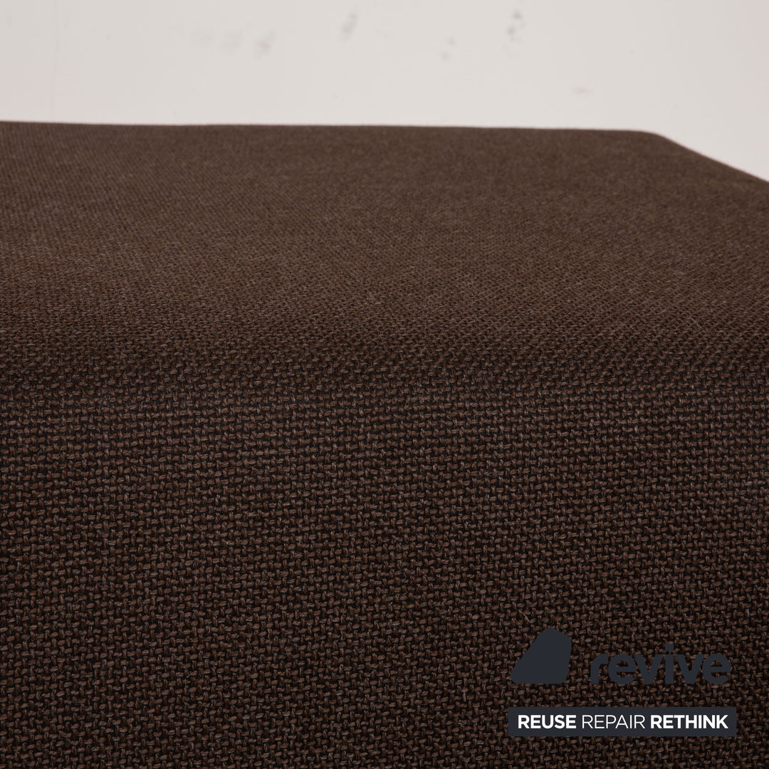 Brühl Fields Stoff Hocker Braun Dunkelbraun