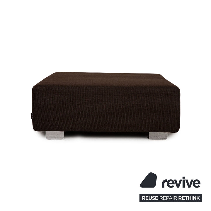 Brühl Fields Stoff Hocker Braun Dunkelbraun