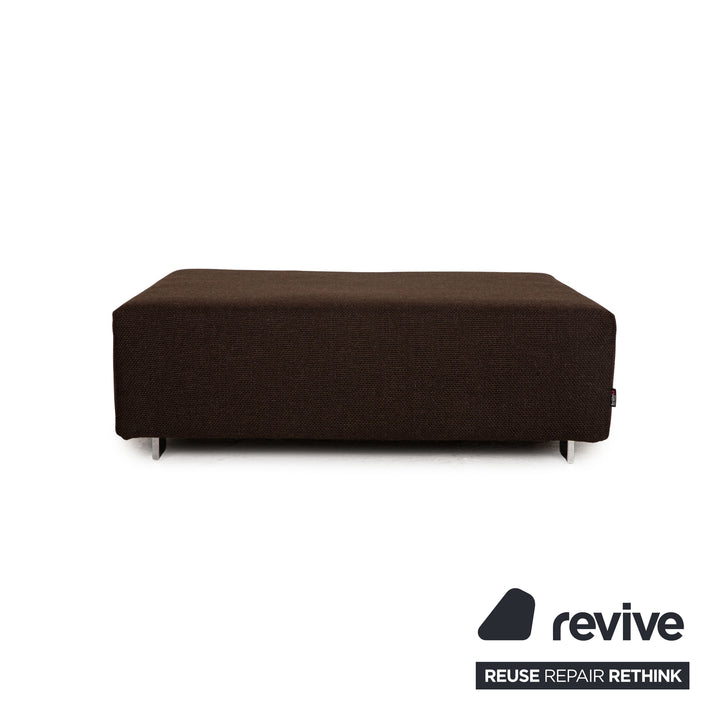 Brühl Fields Stoff Hocker Braun Dunkelbraun