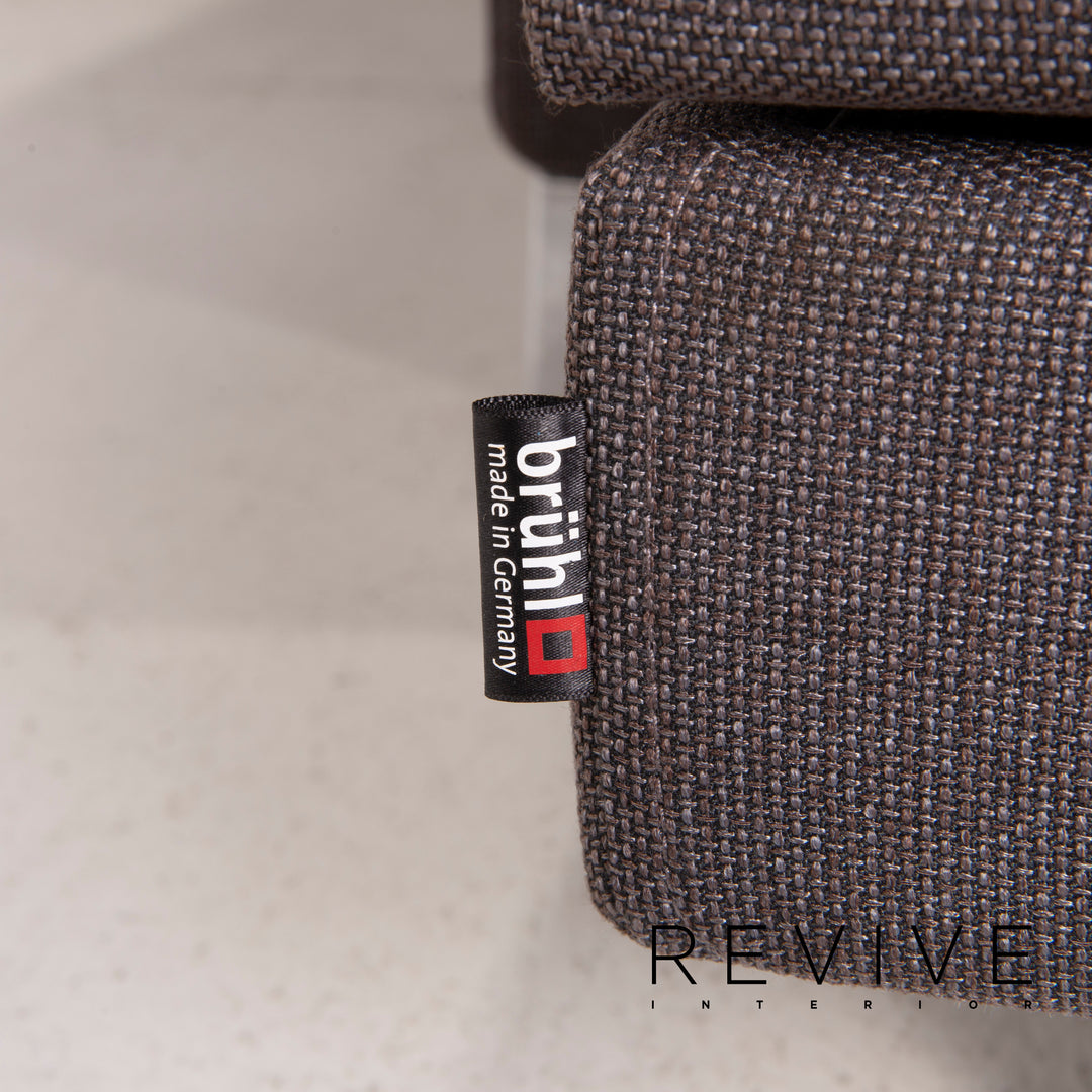 Brühl Four Two Stoff Sofa Grau Ecksofa Funktion Liegefunktion