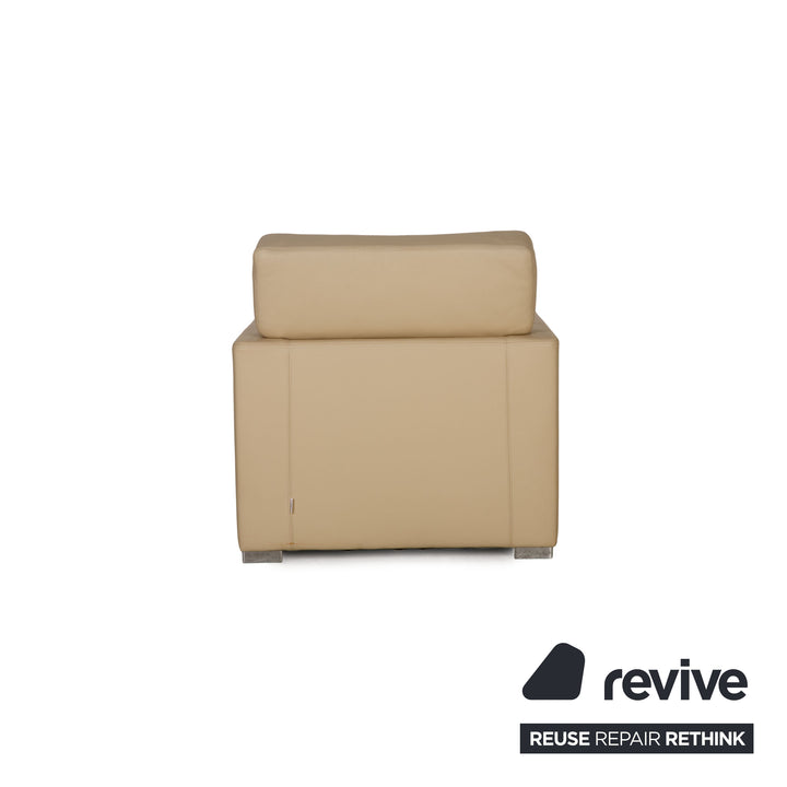 Brühl Francis Leder Sessel Creme Funktion