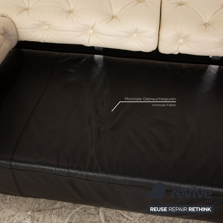 Brühl Leder Dreisitzer Schwarz Sofa Couch Funktion