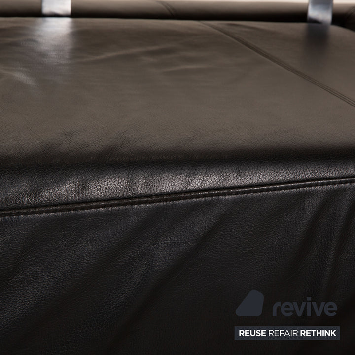 Brühl Leder Dreisitzer Schwarz Sofa Couch Funktion