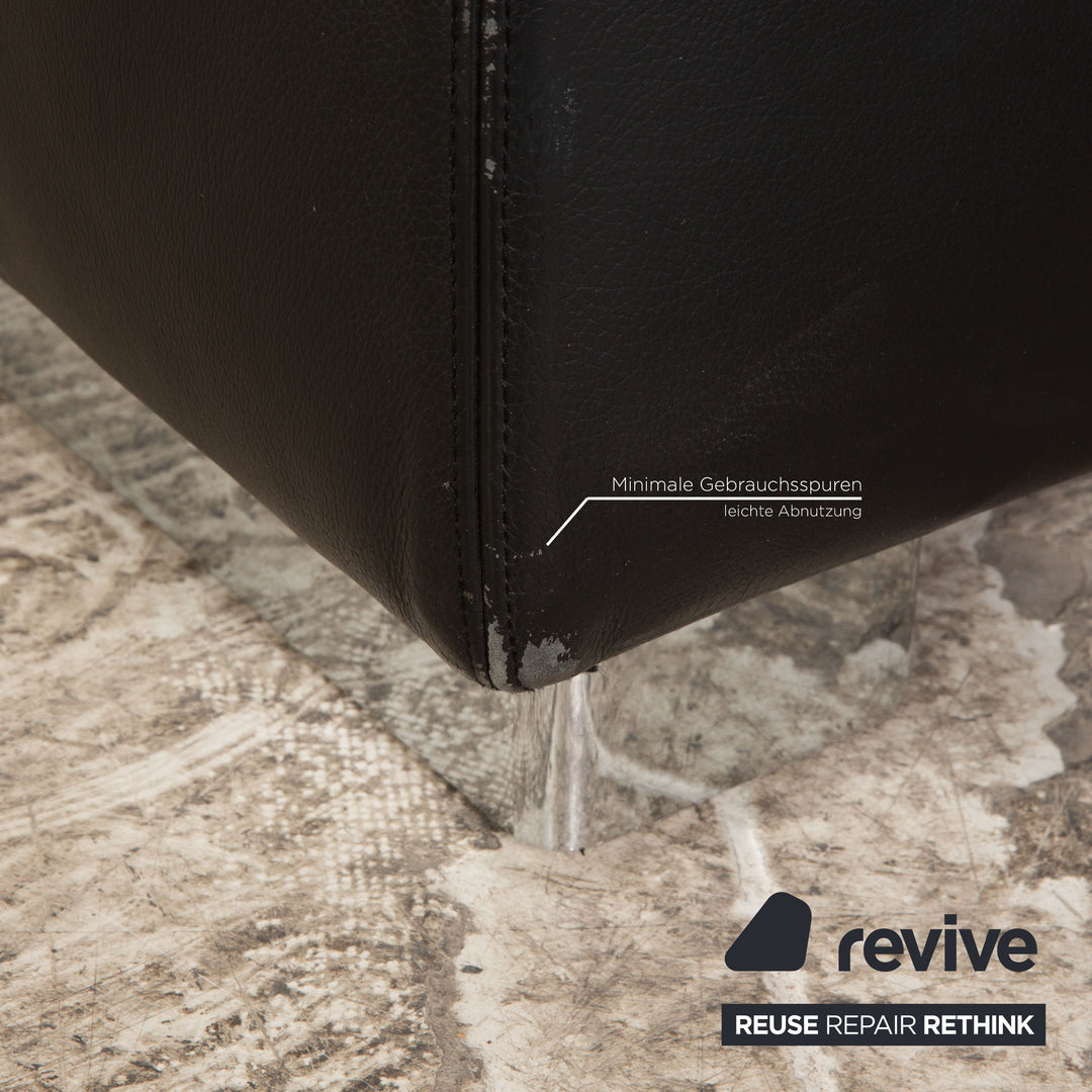 Brühl Leder Dreisitzer Schwarz Sofa Couch Funktion