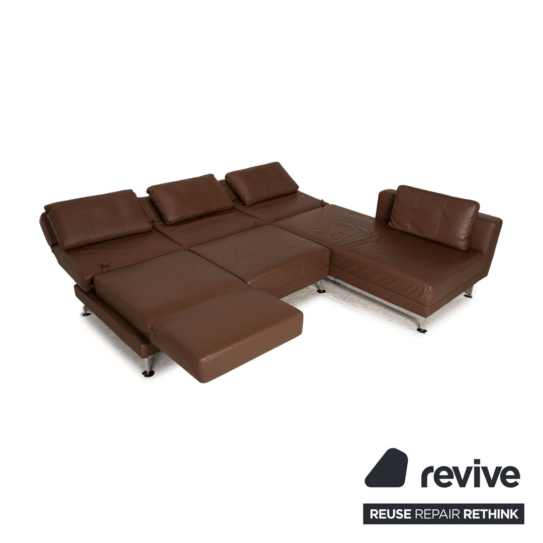 Brühl Leder Sofa Braun Ecksofa Couch Funktion Relaxfunktion