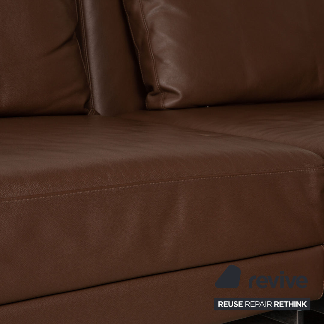 Brühl Leder Sofa Braun Ecksofa Couch Funktion Relaxfunktion