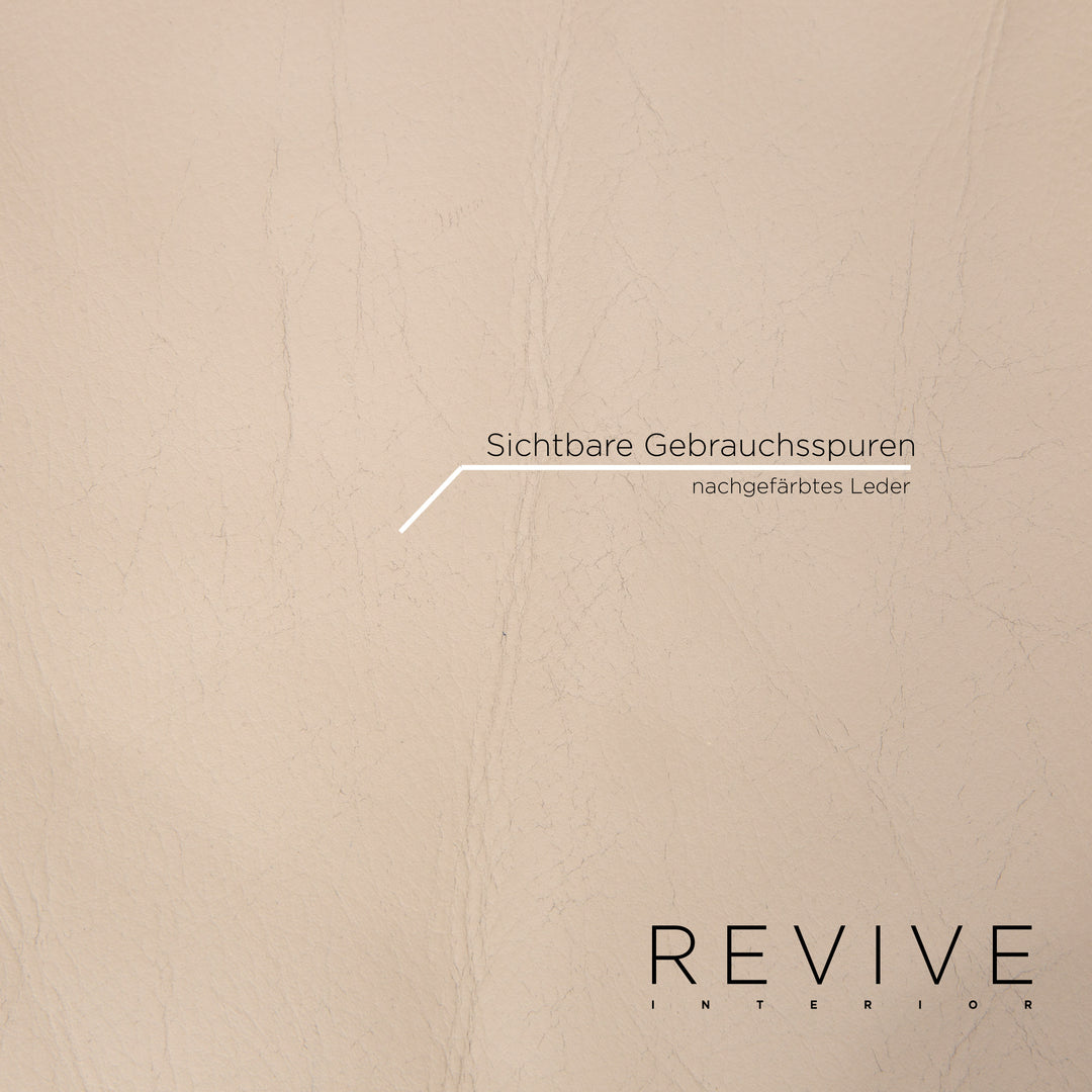 Brühl Leder Sofa Grau Graubeige Zweisitzer Couch #13764