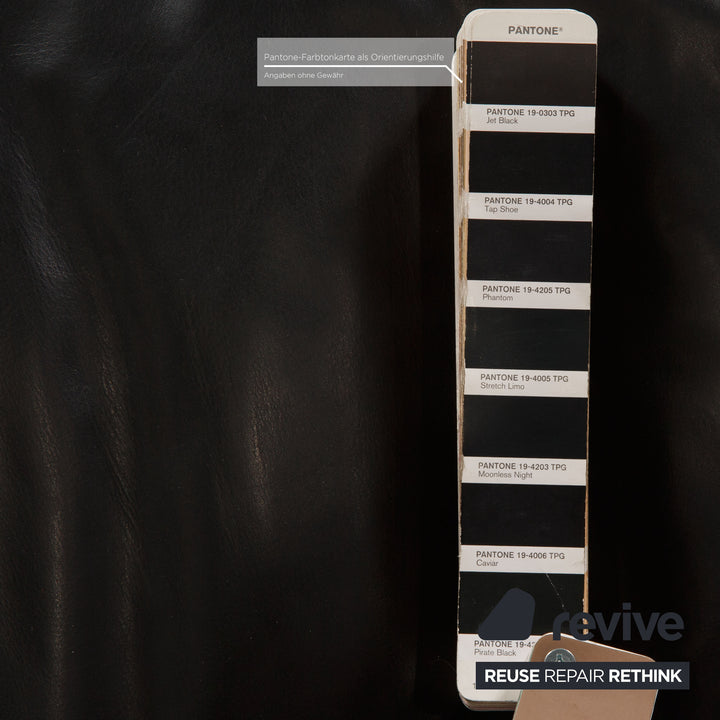 Brühl Leder Sofa Schwarz Zweisitzer Funktion