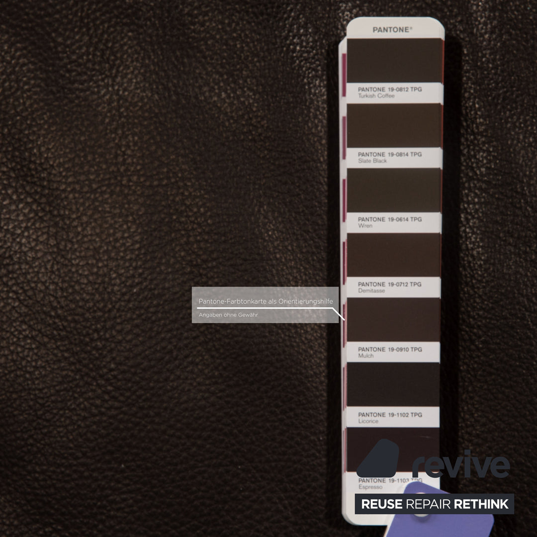 Brühl Leder Zweisitzer Dunkelbraun Sofa Couch Funktion