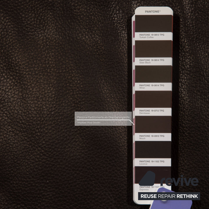 Brühl Leder Zweisitzer Dunkelbraun Sofa Couch Funktion