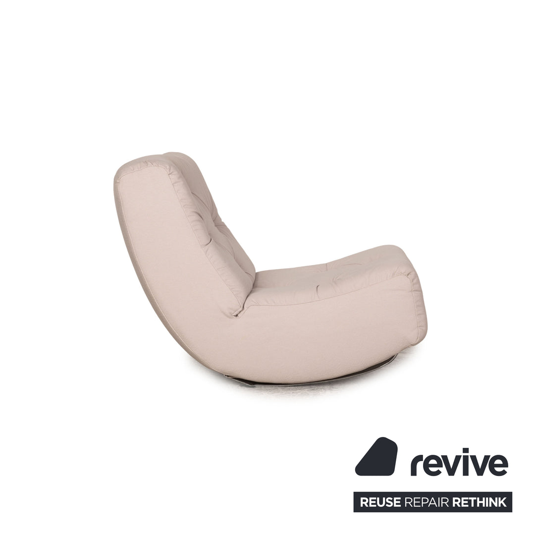 Brühl Lucky Stoff Sessel Creme Funktion Schaukelfunktion