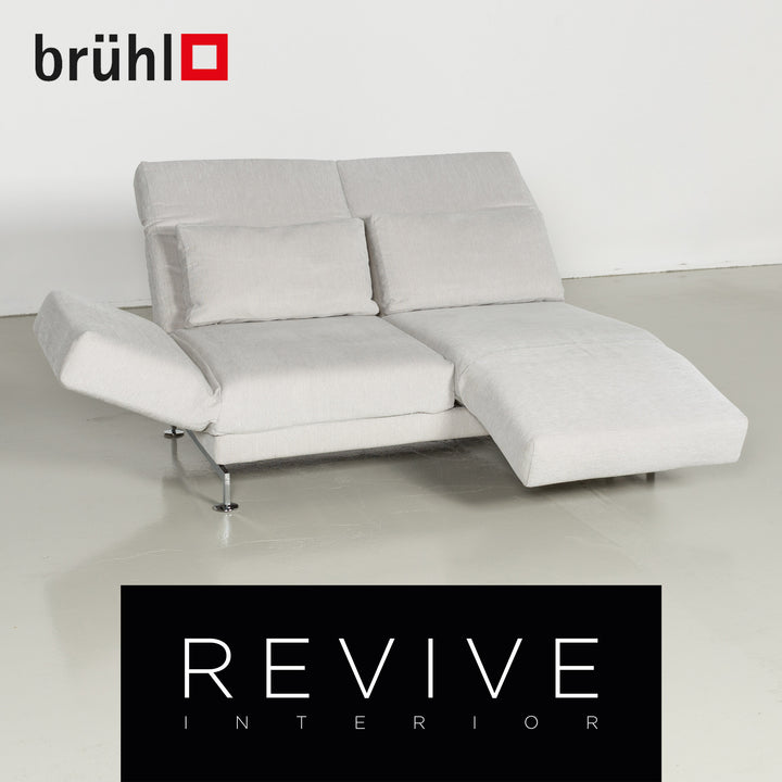 Brühl Moule Designer Stoff Sofa Relax Zweisitzer Couch mit Funktion #7107