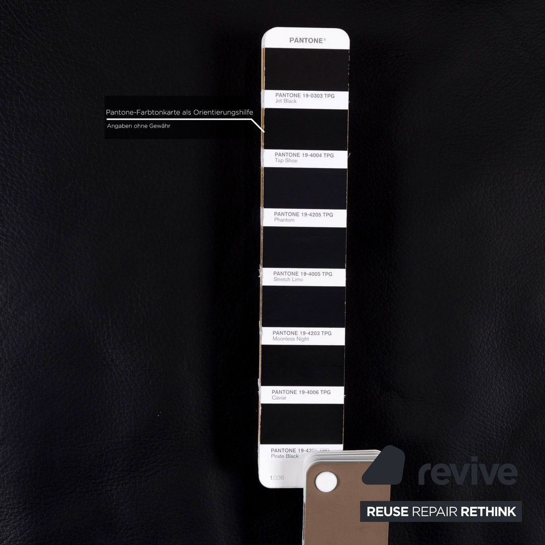 Brühl Moule Leder Ecksofa Schwarz Funktion Relaxfunktion Couch #13201