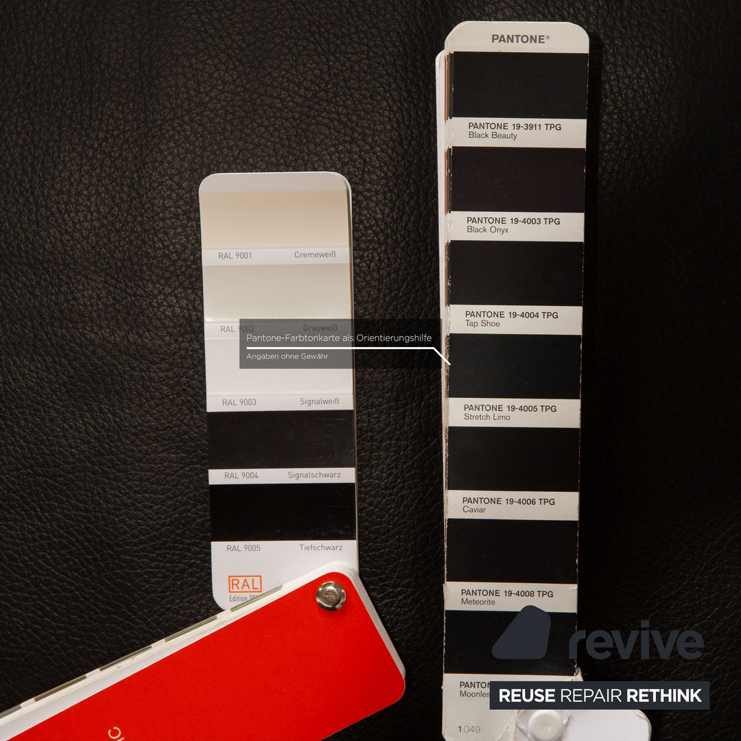 Brühl Moule Leder Ecksofa Schwarz Recamiere Links mnauelle Funktion