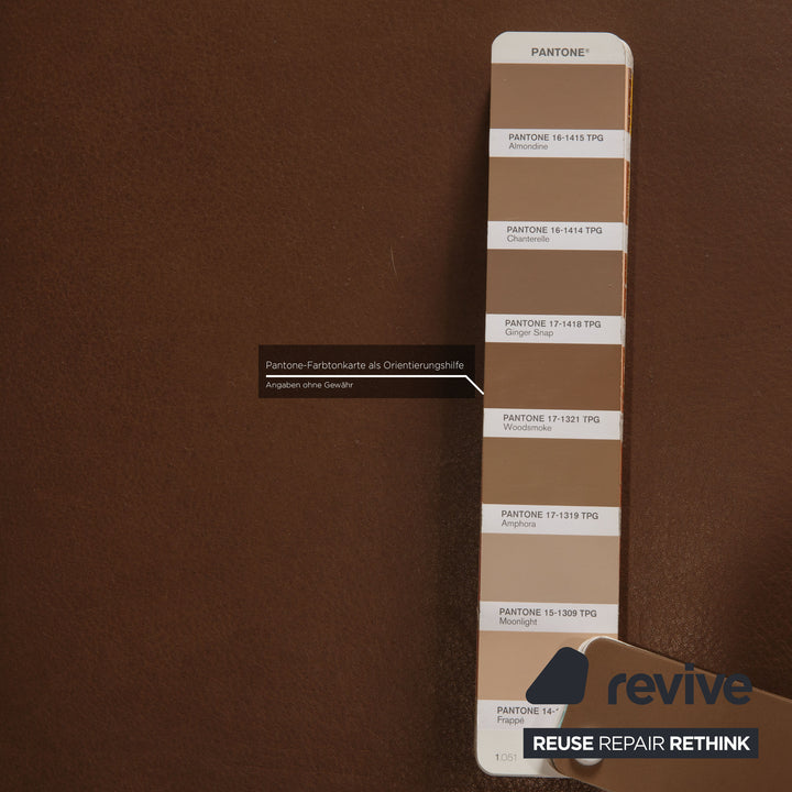 Brühl Moule Leder Sofa Braun Zweisitzer Couch Funktion Relaxfunktion