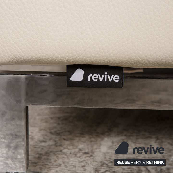 Brühl Moule Leder Sofa Creme Zweisitzer Couch Funktion Relaxfunktion